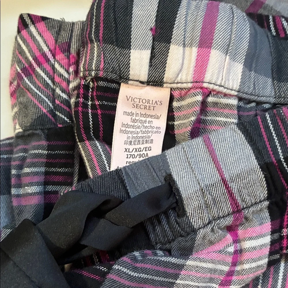 Victoria's Secret Pink and Black Plaid Pajama Set - Picture 5 of 5